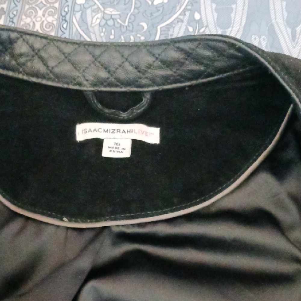 Isaac Mizrahi Jacket Suede/leather